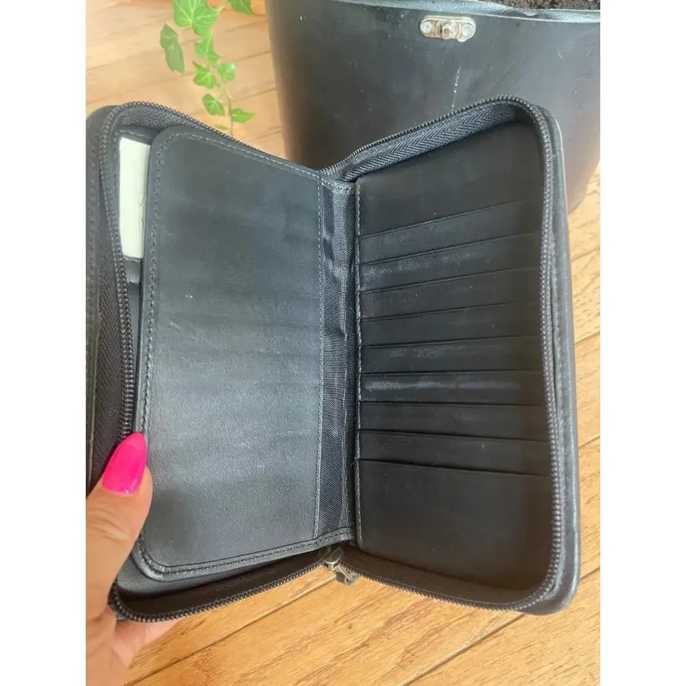 vintage COACH BUSINESS ORGANIZER BLACK  (100